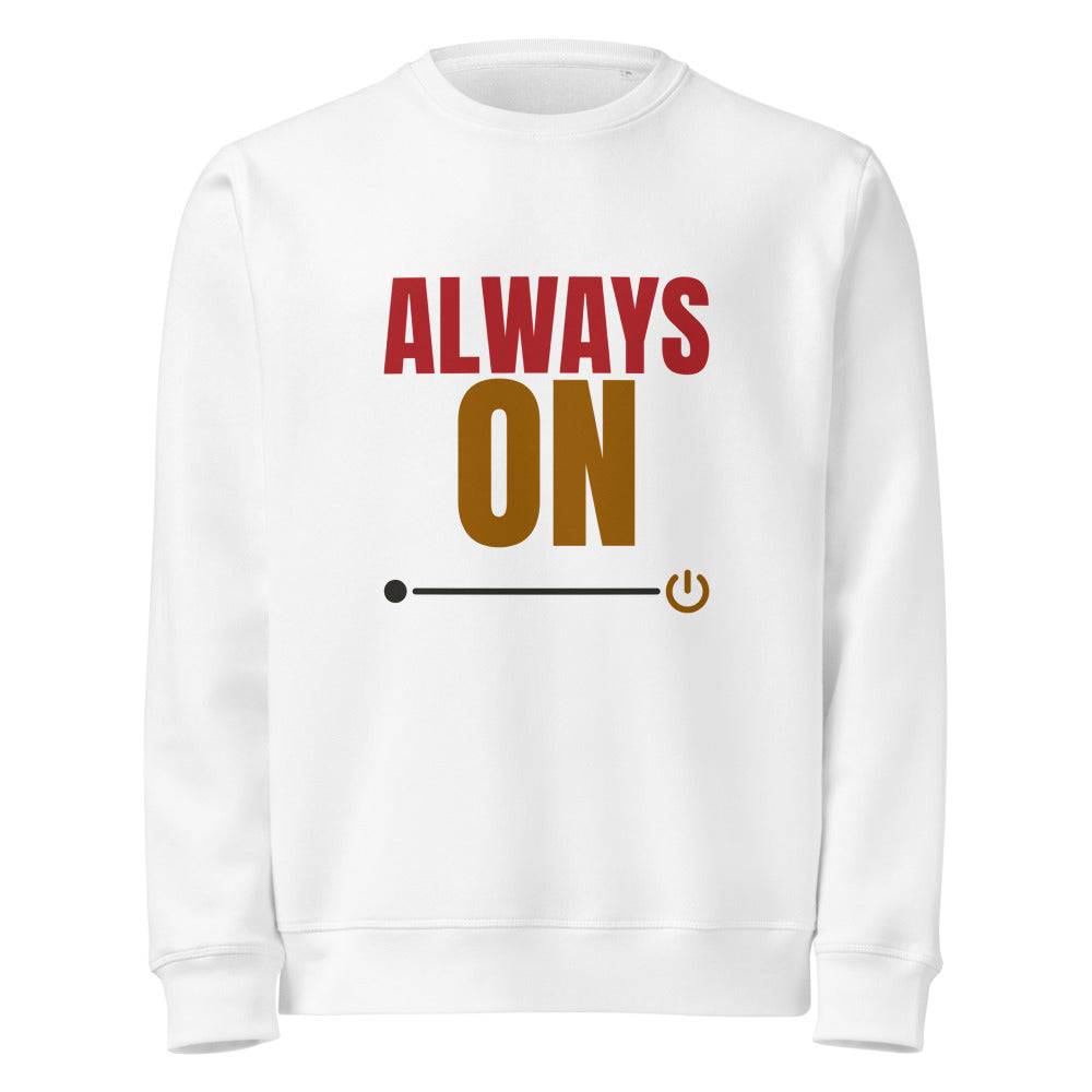 Always On organic sweatshirt in White, front