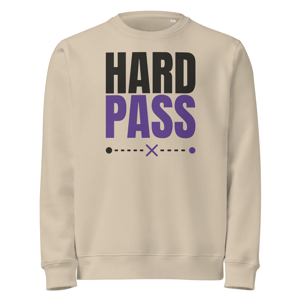 Hard Pass organic sweatshirt in Desert Dust, front