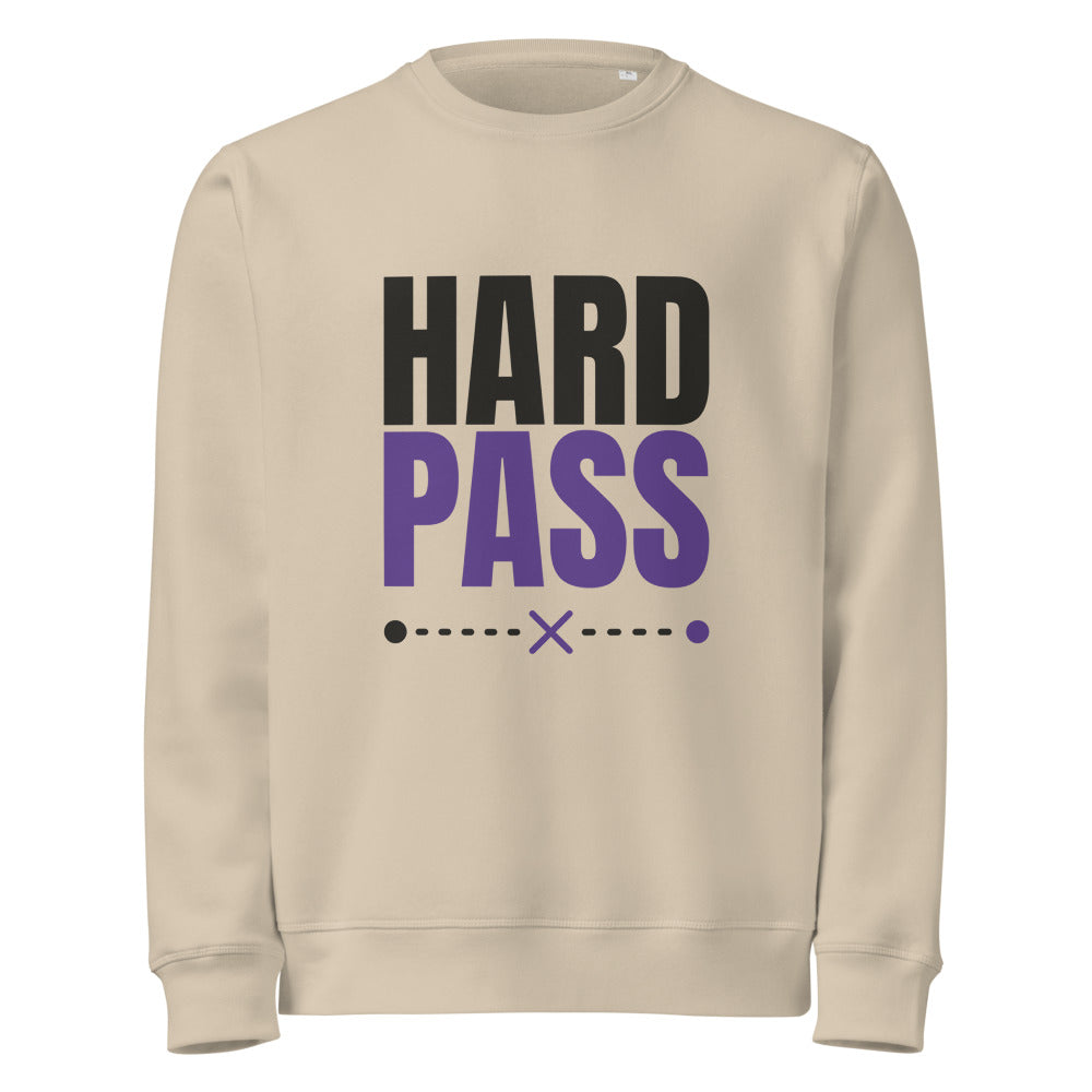 Hard Pass organic sweatshirt in Desert Dust, front