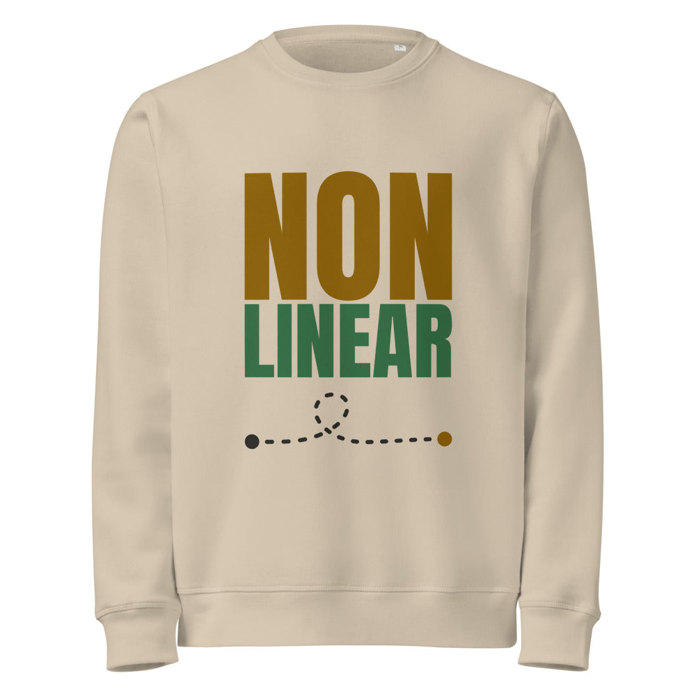 Non Linear organic sweatshirt in Desert Dust, front