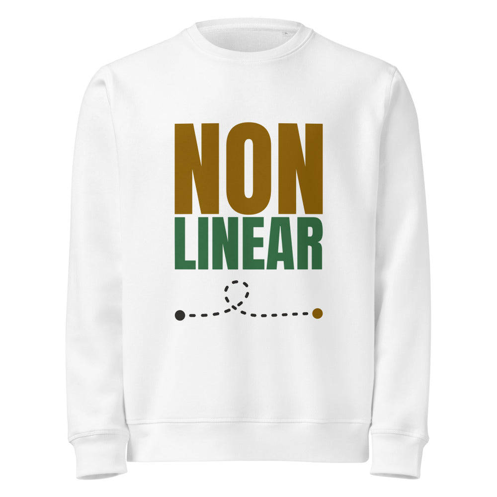 Non Linear organic sweatshirt in White, front
