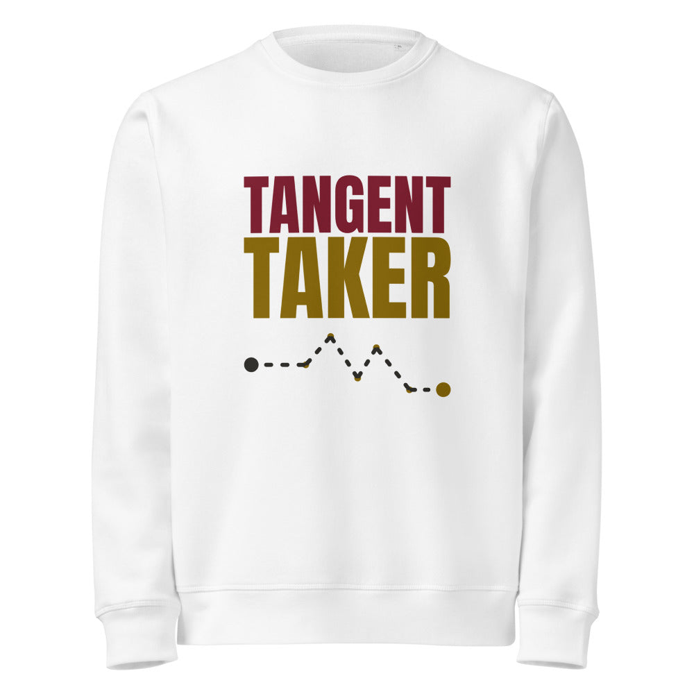 Tangent Taker organic sweatshirt in White, front