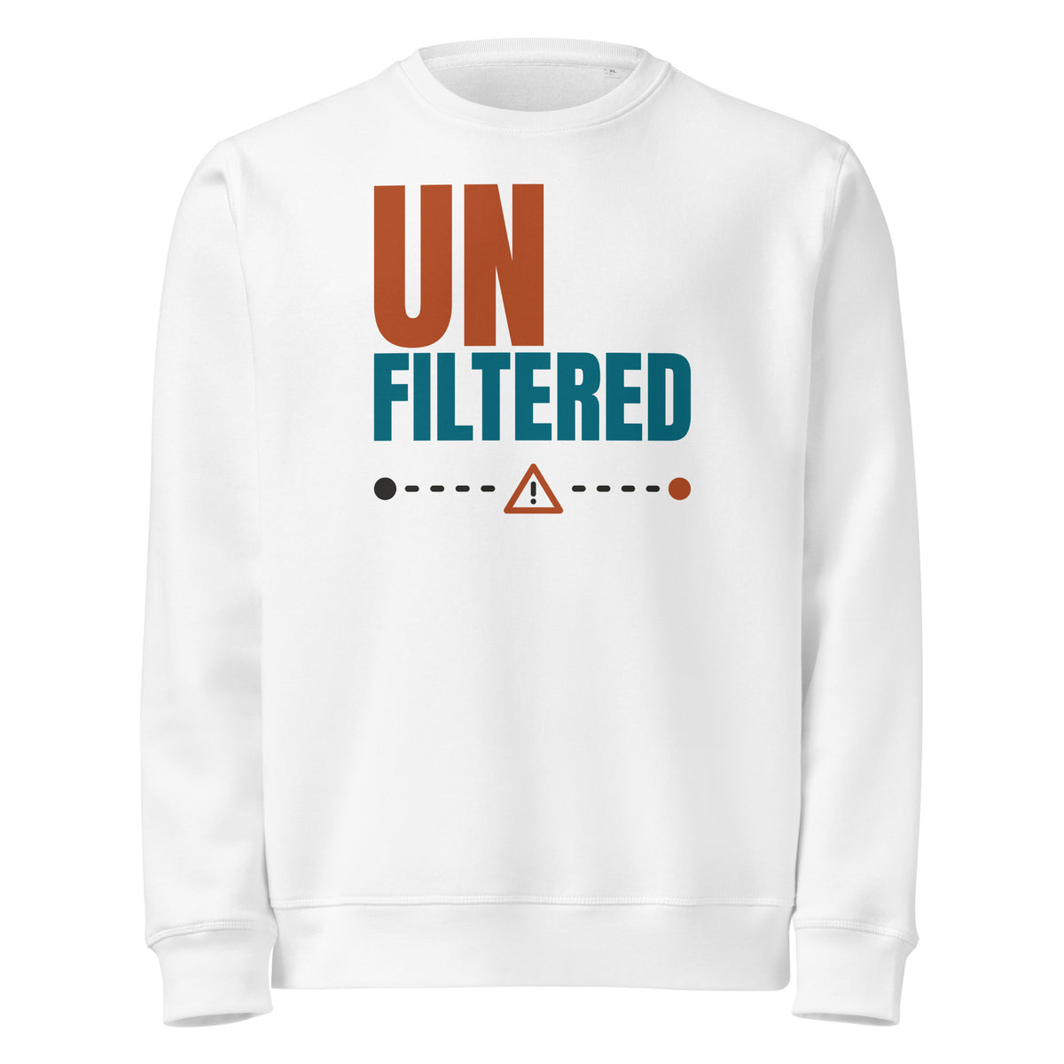 Unfiltered organic sweatshirt in White, front